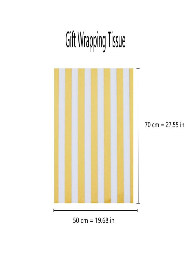MORANTI Gold Star Stripes Circle Dots Pattern Bulk Tissue Paper Gift Wrap 30 Sheets 19.7" x 27.5" for Graduation Birthday Wedding Christmas Gift Wrapping Decorate Party Gift Bags - Image 2